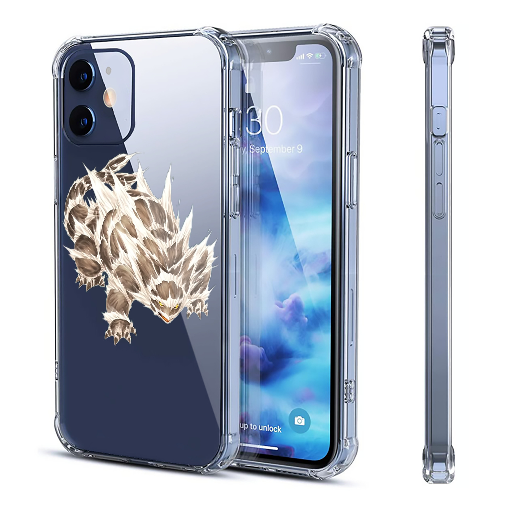 （画像用） 遊☆戯☆王 Yu-Gi-Oh! 【iPhone 12シリーズ対応】透明スマホケース（クリアソフトケース）